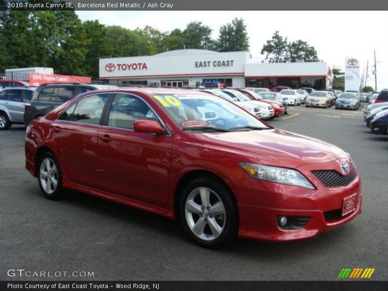 Barcelona Red Metallic / Ash Gray 2010 Toyota Camry SE