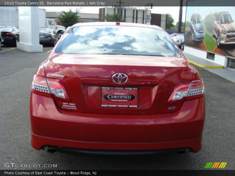 Barcelona Red Metallic / Ash Gray 2010 Toyota Camry SE