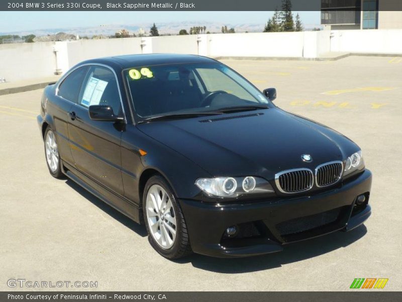 Black Sapphire Metallic / Black 2004 BMW 3 Series 330i Coupe