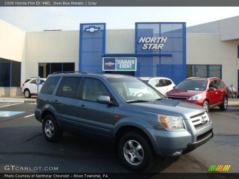 Steel Blue Metallic / Gray 2006 Honda Pilot EX 4WD