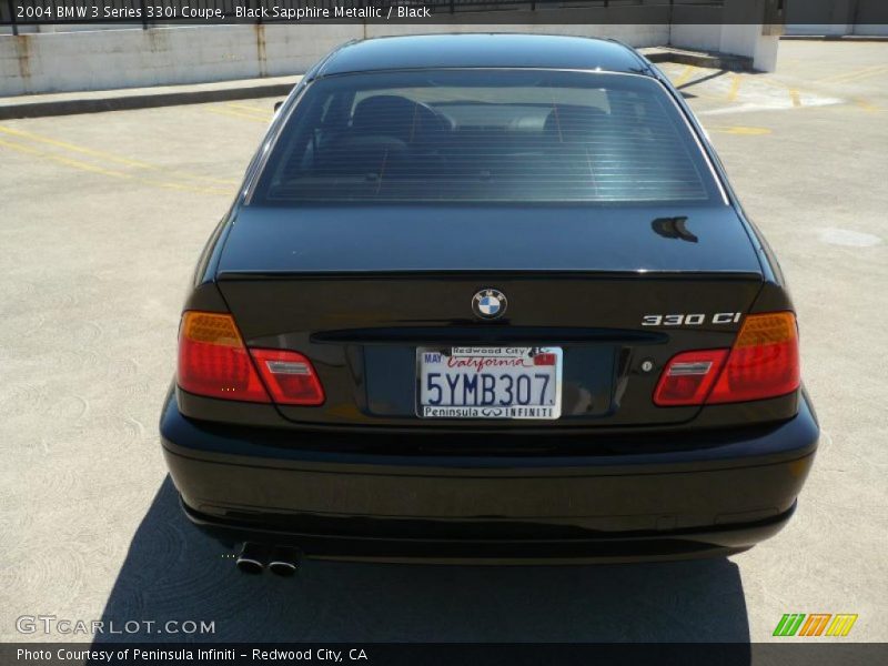 Black Sapphire Metallic / Black 2004 BMW 3 Series 330i Coupe