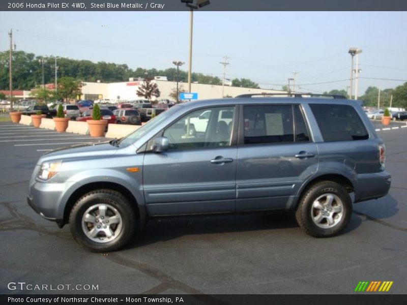 Steel Blue Metallic / Gray 2006 Honda Pilot EX 4WD