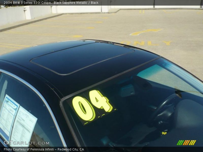 Black Sapphire Metallic / Black 2004 BMW 3 Series 330i Coupe