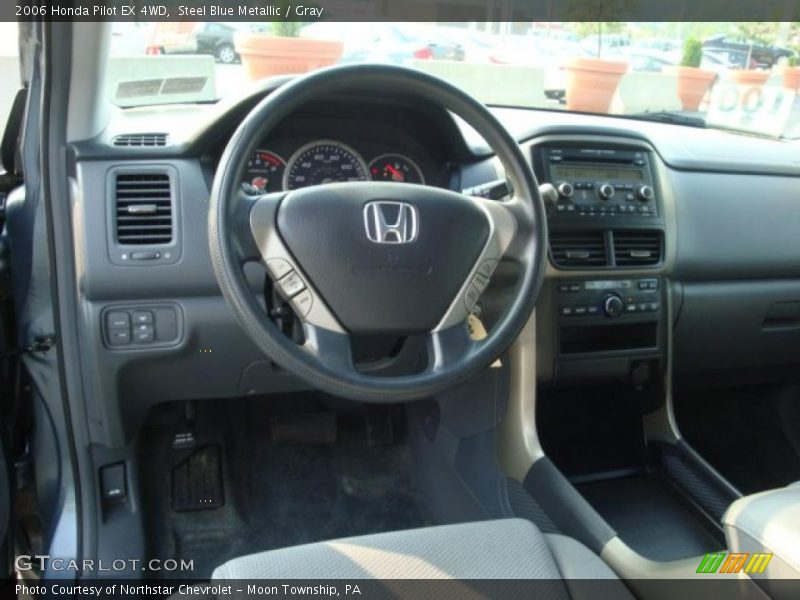 Steel Blue Metallic / Gray 2006 Honda Pilot EX 4WD