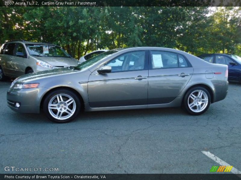 Carbon Gray Pearl / Parchment 2007 Acura TL 3.2