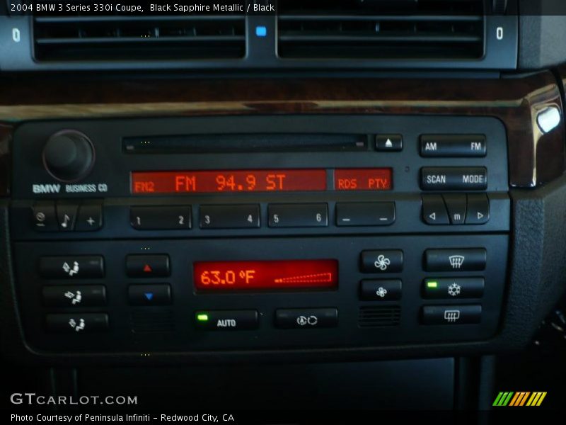 Black Sapphire Metallic / Black 2004 BMW 3 Series 330i Coupe