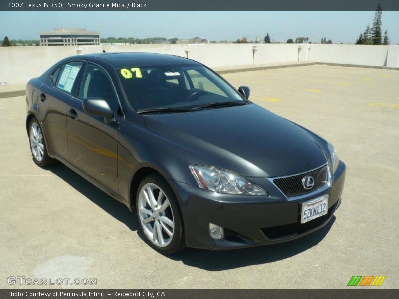 Smoky Granite Mica / Black 2007 Lexus IS 350