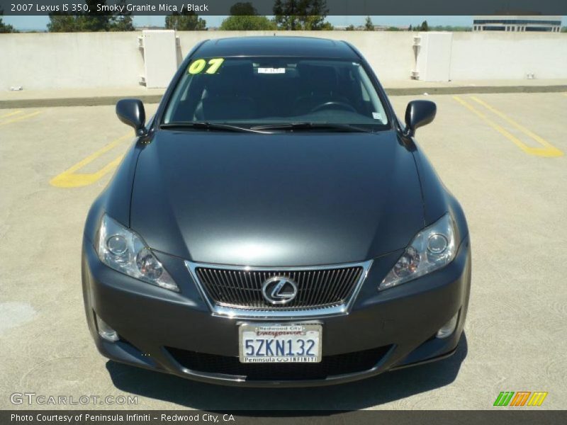 Smoky Granite Mica / Black 2007 Lexus IS 350