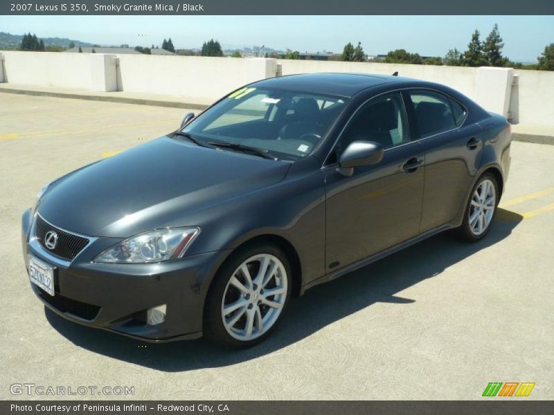 Smoky Granite Mica / Black 2007 Lexus IS 350
