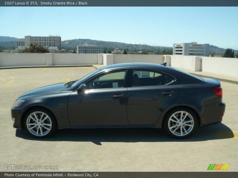 Smoky Granite Mica / Black 2007 Lexus IS 350