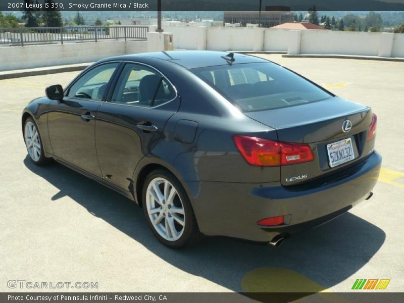 Smoky Granite Mica / Black 2007 Lexus IS 350