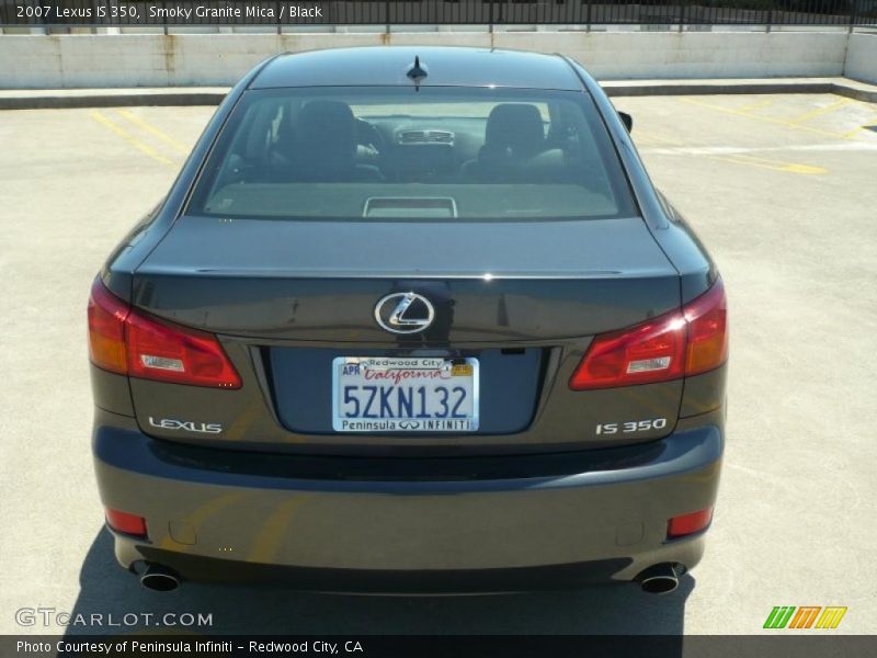 Smoky Granite Mica / Black 2007 Lexus IS 350