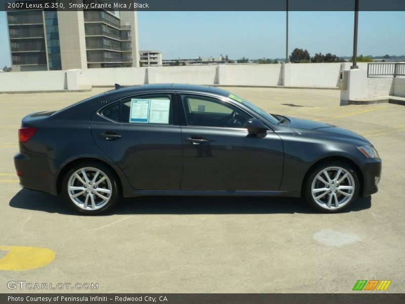 Smoky Granite Mica / Black 2007 Lexus IS 350