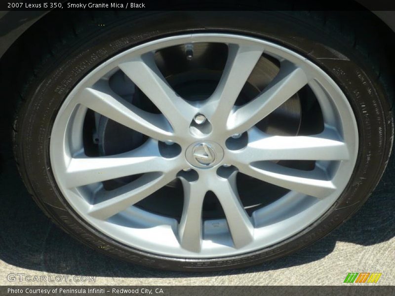 Smoky Granite Mica / Black 2007 Lexus IS 350