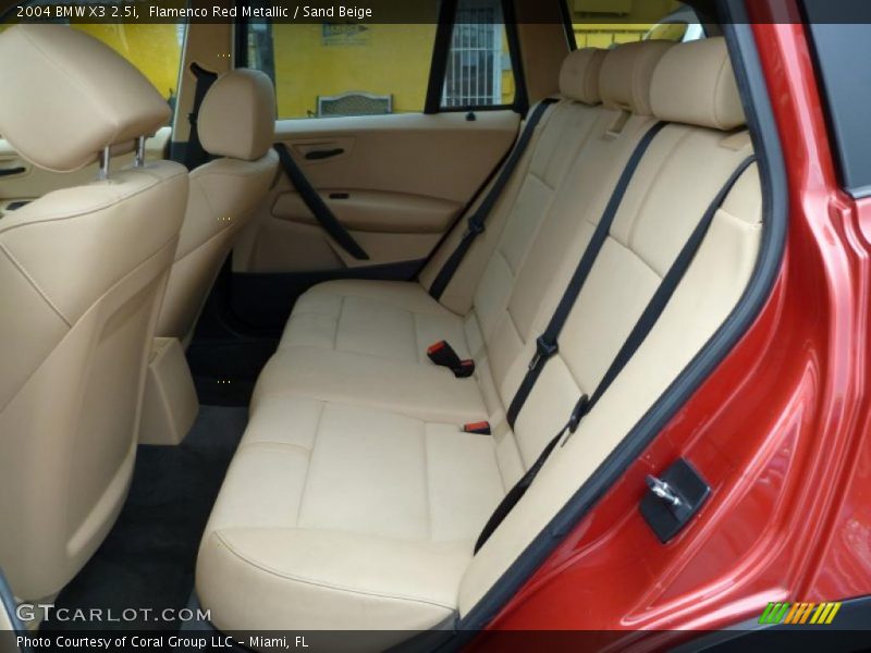 Flamenco Red Metallic / Sand Beige 2004 BMW X3 2.5i