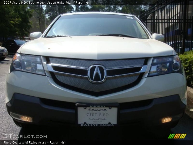 Aspen White Pearl / Parchment 2007 Acura MDX Technology