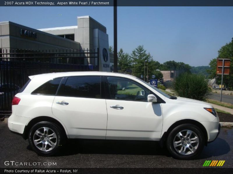 Aspen White Pearl / Parchment 2007 Acura MDX Technology