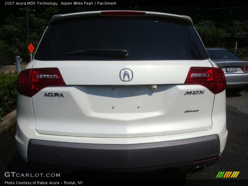 Aspen White Pearl / Parchment 2007 Acura MDX Technology