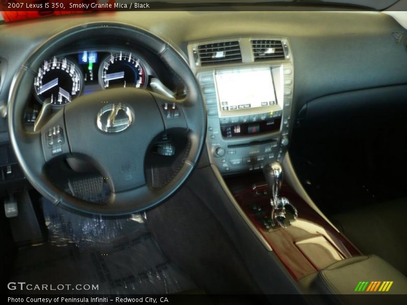 Smoky Granite Mica / Black 2007 Lexus IS 350