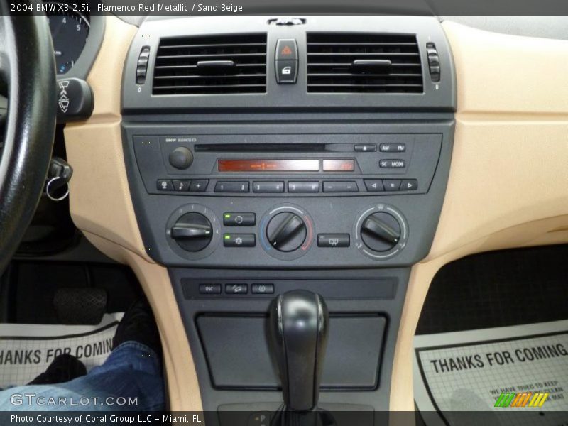 Flamenco Red Metallic / Sand Beige 2004 BMW X3 2.5i