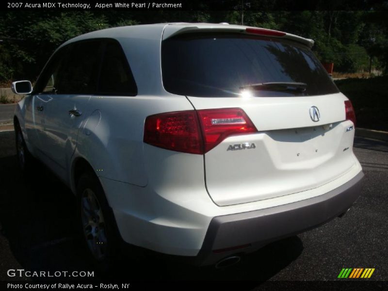 Aspen White Pearl / Parchment 2007 Acura MDX Technology