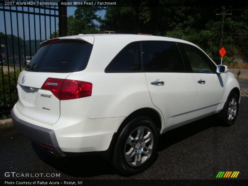 Aspen White Pearl / Parchment 2007 Acura MDX Technology