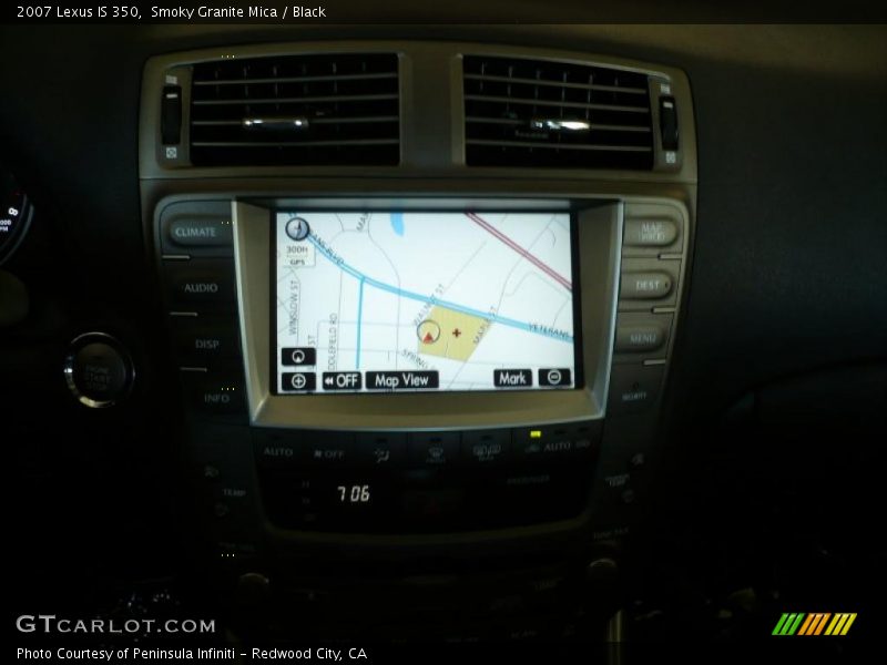 Smoky Granite Mica / Black 2007 Lexus IS 350
