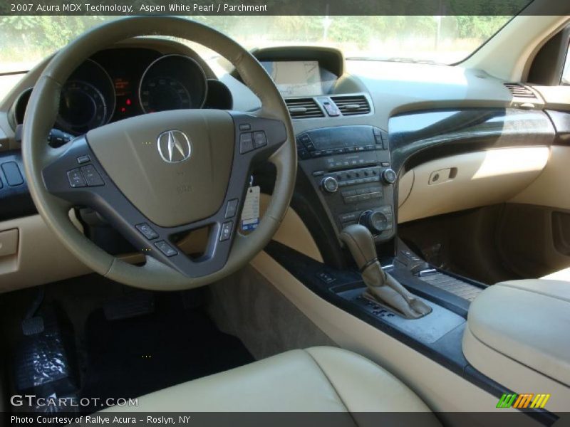 Aspen White Pearl / Parchment 2007 Acura MDX Technology