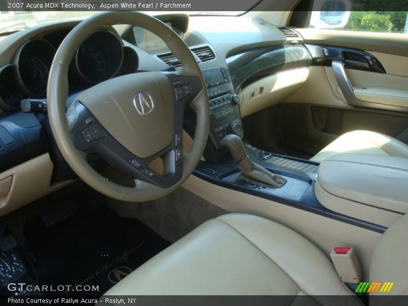 Aspen White Pearl / Parchment 2007 Acura MDX Technology