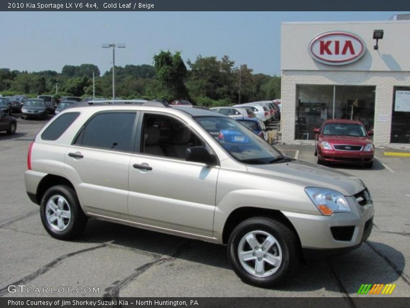 Gold Leaf / Beige 2010 Kia Sportage LX V6 4x4