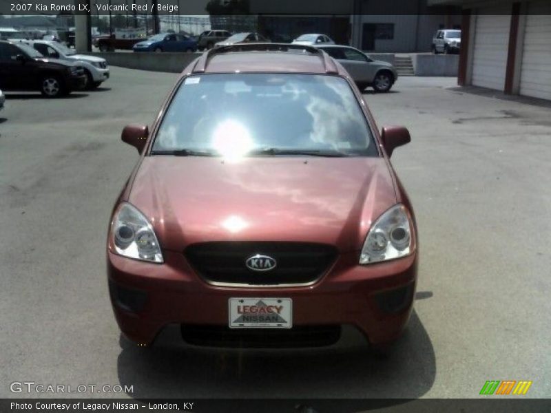 Volcanic Red / Beige 2007 Kia Rondo LX