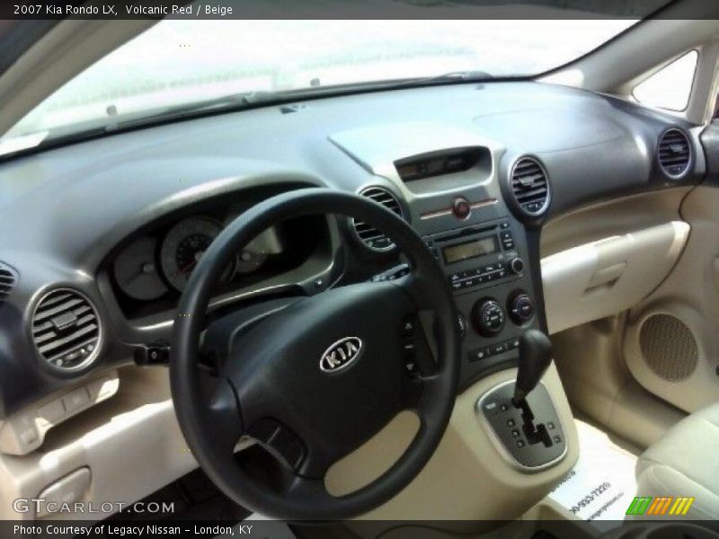 Volcanic Red / Beige 2007 Kia Rondo LX