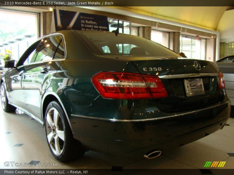 Jade Green Metallic / Black 2010 Mercedes-Benz E 350 Sedan