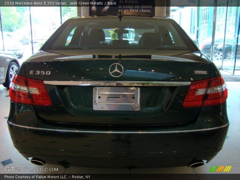 Jade Green Metallic / Black 2010 Mercedes-Benz E 350 Sedan