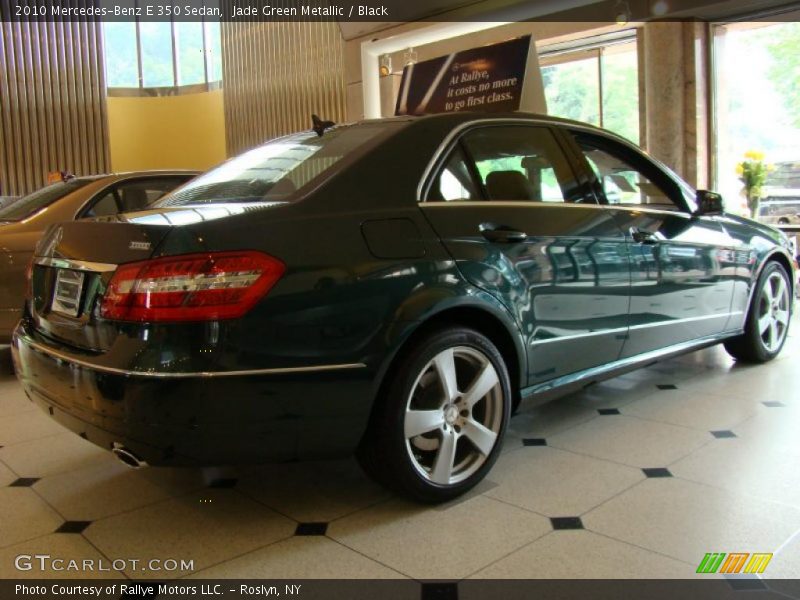 Jade Green Metallic / Black 2010 Mercedes-Benz E 350 Sedan