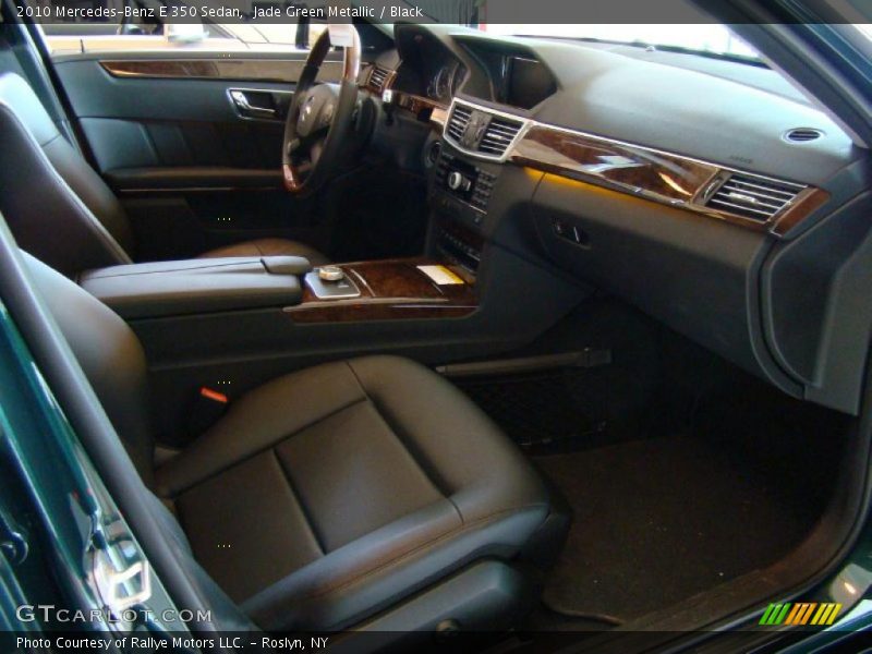 Jade Green Metallic / Black 2010 Mercedes-Benz E 350 Sedan