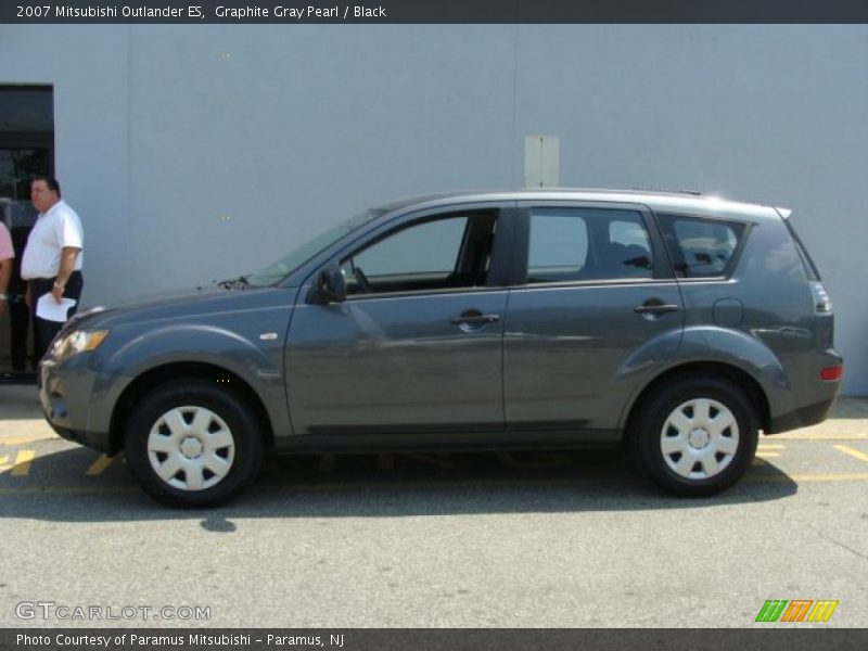 Graphite Gray Pearl / Black 2007 Mitsubishi Outlander ES