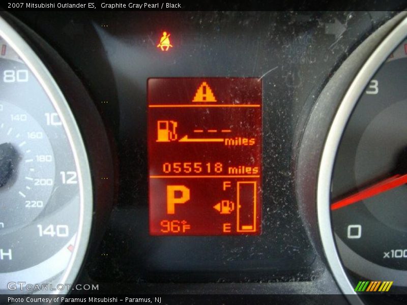 Graphite Gray Pearl / Black 2007 Mitsubishi Outlander ES