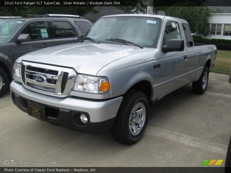 Silver Metallic / Medium Dark Flint 2010 Ford Ranger XLT SuperCab