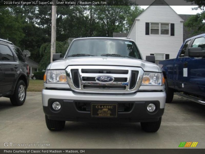 Silver Metallic / Medium Dark Flint 2010 Ford Ranger XLT SuperCab