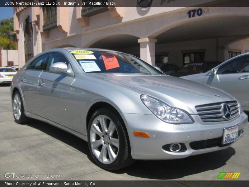 Iridium Silver Metallic / Black 2008 Mercedes-Benz CLS 550