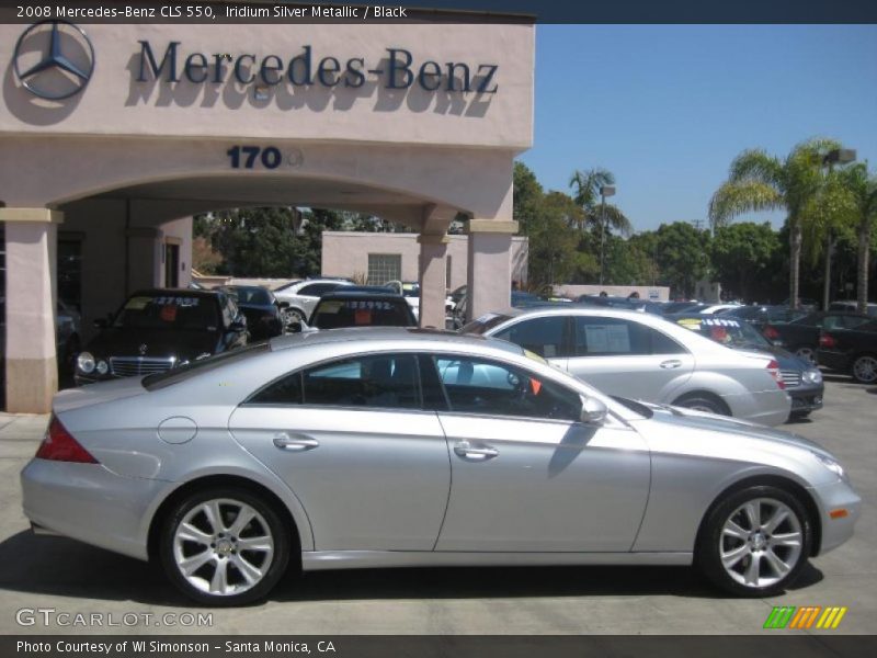 Iridium Silver Metallic / Black 2008 Mercedes-Benz CLS 550