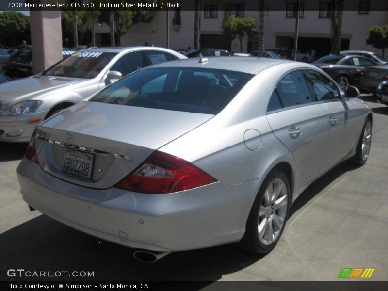 Iridium Silver Metallic / Black 2008 Mercedes-Benz CLS 550