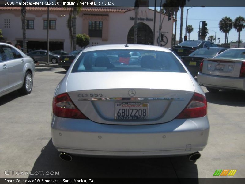 Iridium Silver Metallic / Black 2008 Mercedes-Benz CLS 550