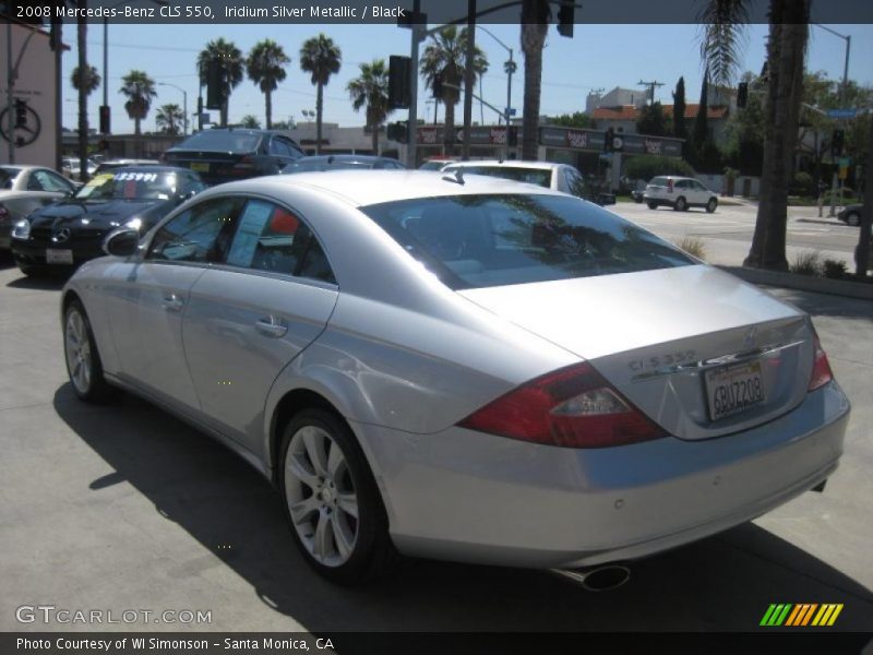 Iridium Silver Metallic / Black 2008 Mercedes-Benz CLS 550