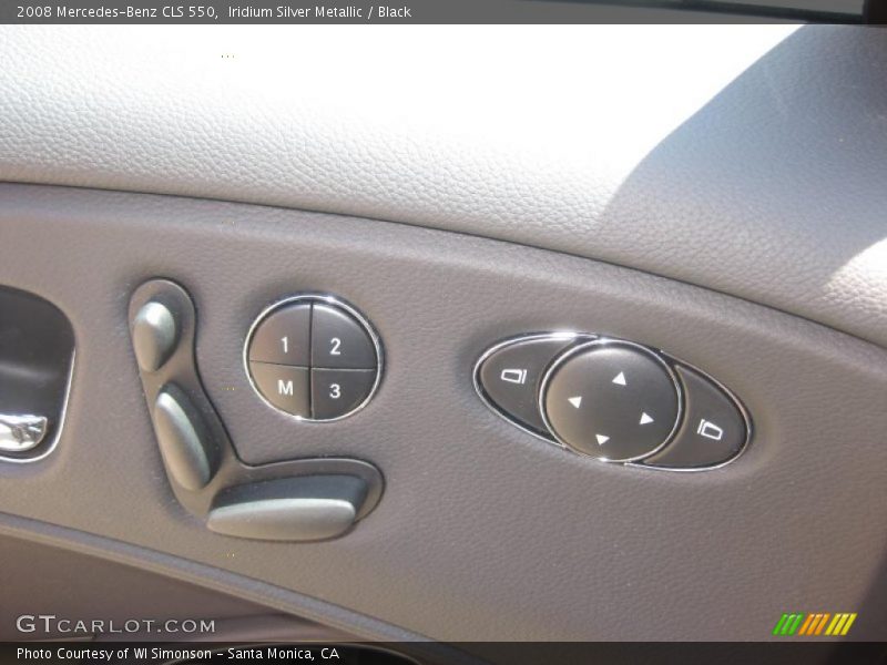 Iridium Silver Metallic / Black 2008 Mercedes-Benz CLS 550
