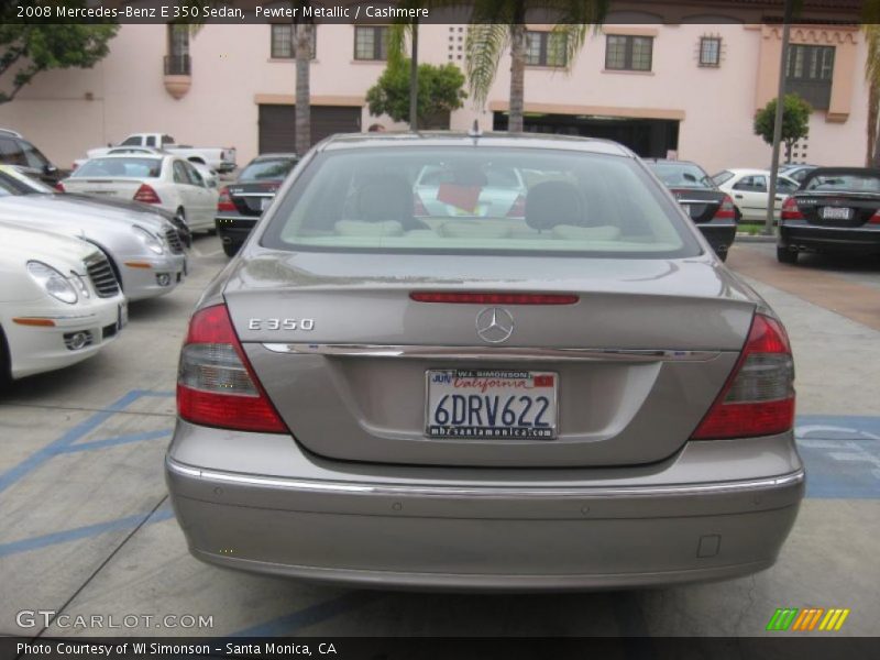 Pewter Metallic / Cashmere 2008 Mercedes-Benz E 350 Sedan