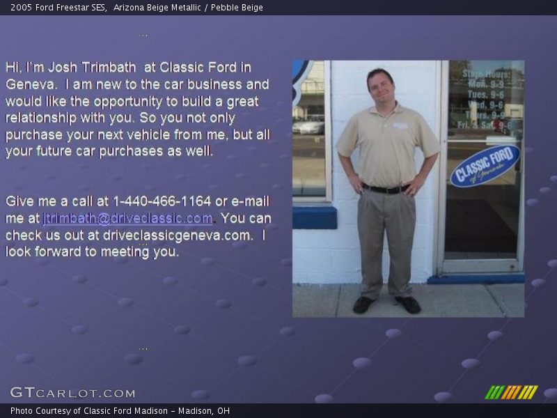 Arizona Beige Metallic / Pebble Beige 2005 Ford Freestar SES