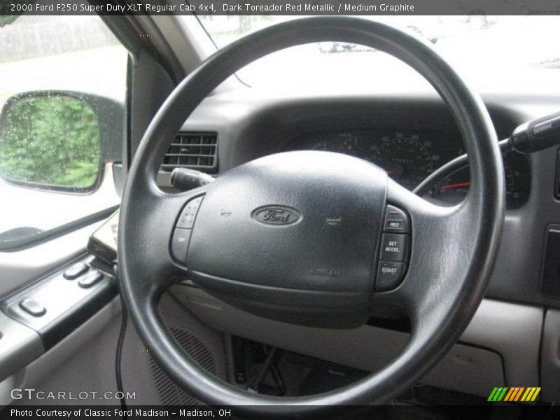 Dark Toreador Red Metallic / Medium Graphite 2000 Ford F250 Super Duty XLT Regular Cab 4x4