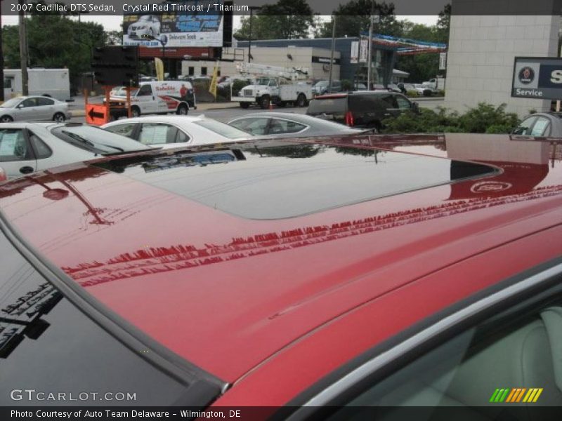 Crystal Red Tintcoat / Titanium 2007 Cadillac DTS Sedan